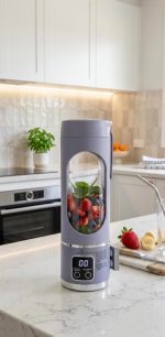 شیکر و اسموتی ساز شارژی اورجینال مدل HS-860 | مخلوط کن 12 تیغه - تصویر 4