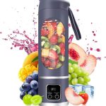 شیکر و اسموتی ساز شارژی اورجینال مدل HS-860 | مخلوط کن 12 تیغه